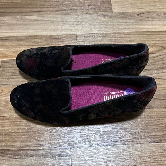 Munro Sz 8 American Proper Perfect Fit Floral Velvet‎ Lulu Slip On Loafers - Picture 6 of 7